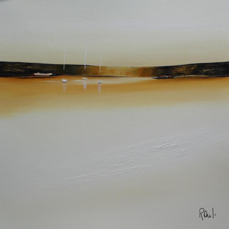 Painting Evasion sereine 47 by Roussel Marie-Ange et Fanny | Painting Figurative Marine Oil