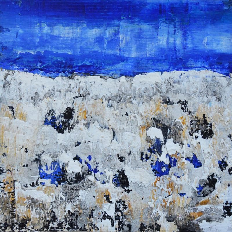 Painting D351 by Moracchini Laurence | Painting Abstract Minimalist Acrylic