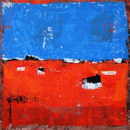 Painting D358 by Moracchini Laurence | Painting Abstract Acrylic Minimalist