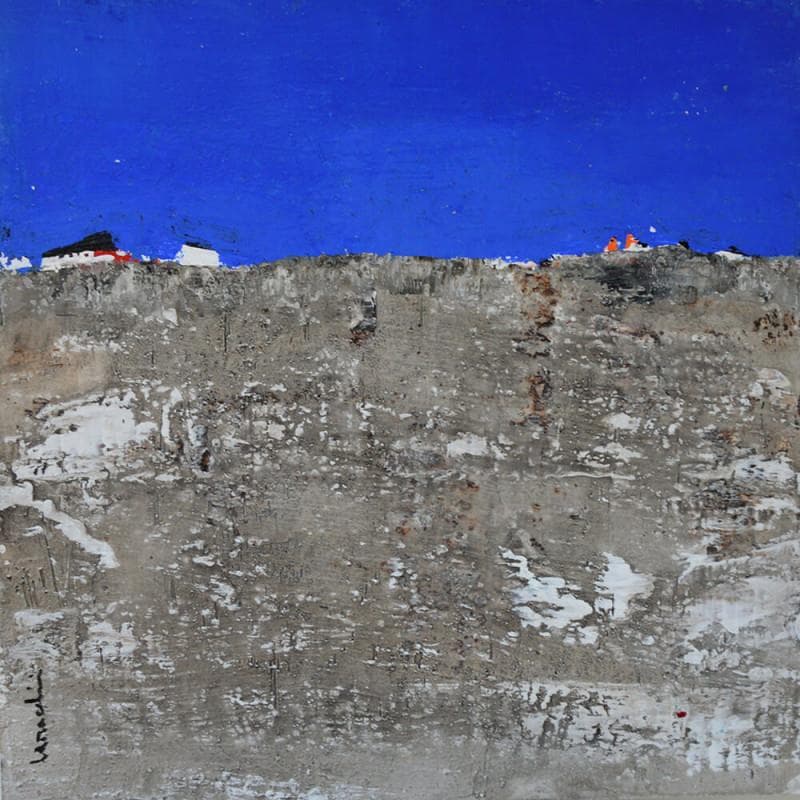 Painting V372 by Moracchini Laurence | Painting Abstract Minimalist Acrylic