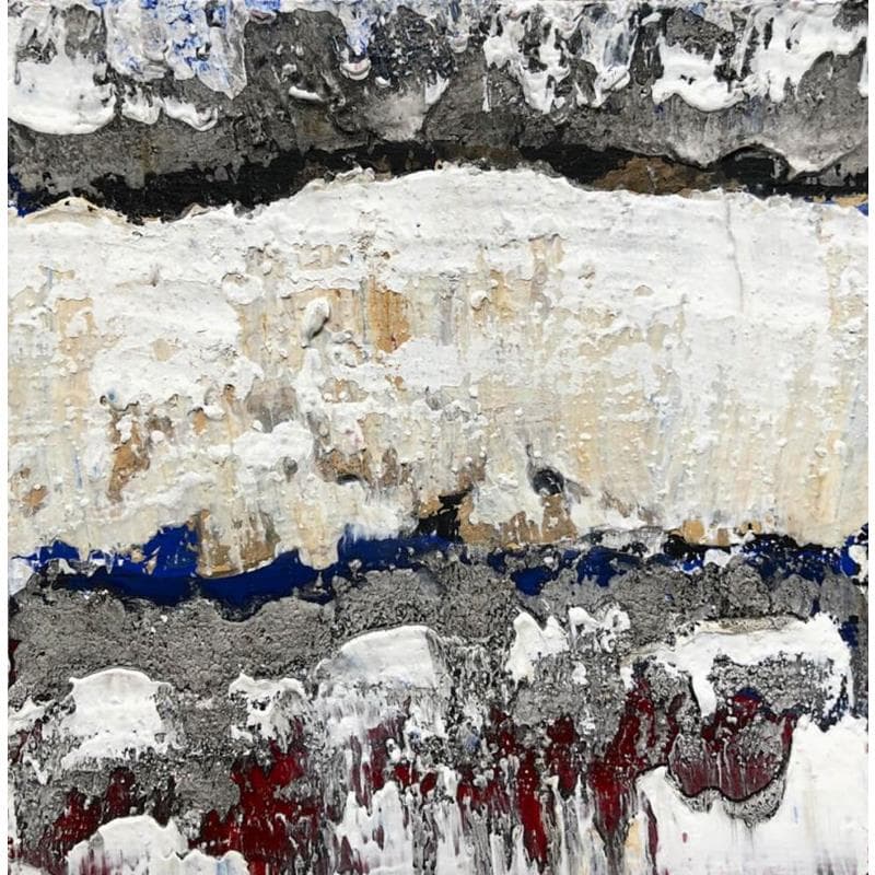 Painting M444 by Moracchini Laurence | Painting Abstract Minimalist Acrylic