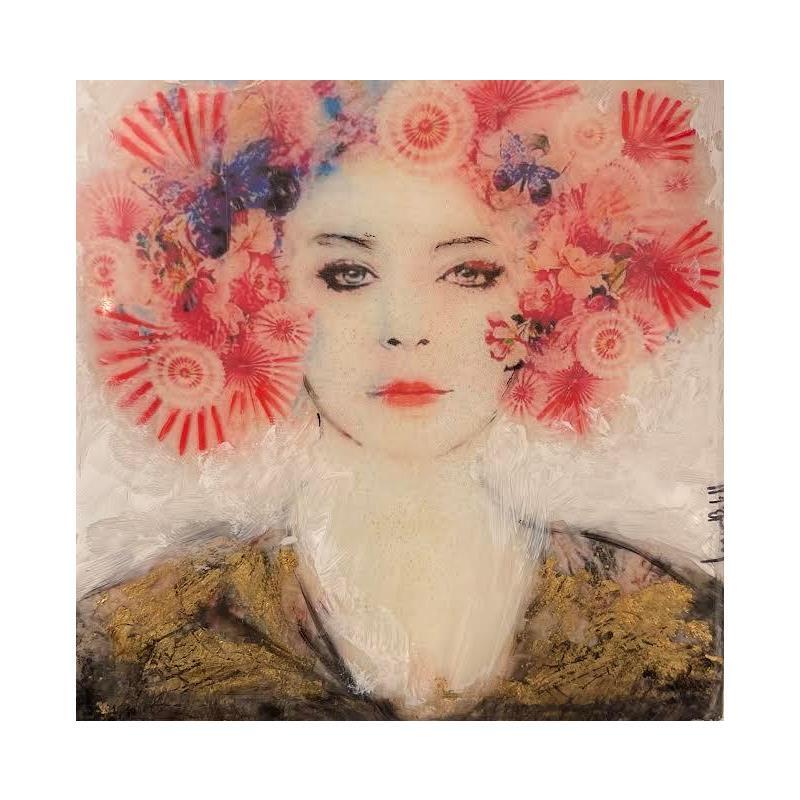 Painting Marina II by Bofill Laura | Painting Figurative Portrait Wood Acrylic