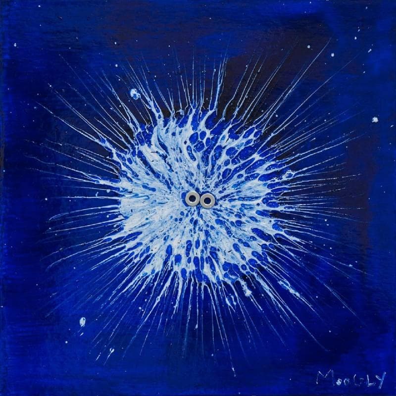 Peinture Oursin géant par Moogly | Tableau Art Singulier Animaux Acrylique