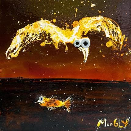 Peinture Sauvequipus par Moogly | Tableau Art Singulier Acrylique animaux