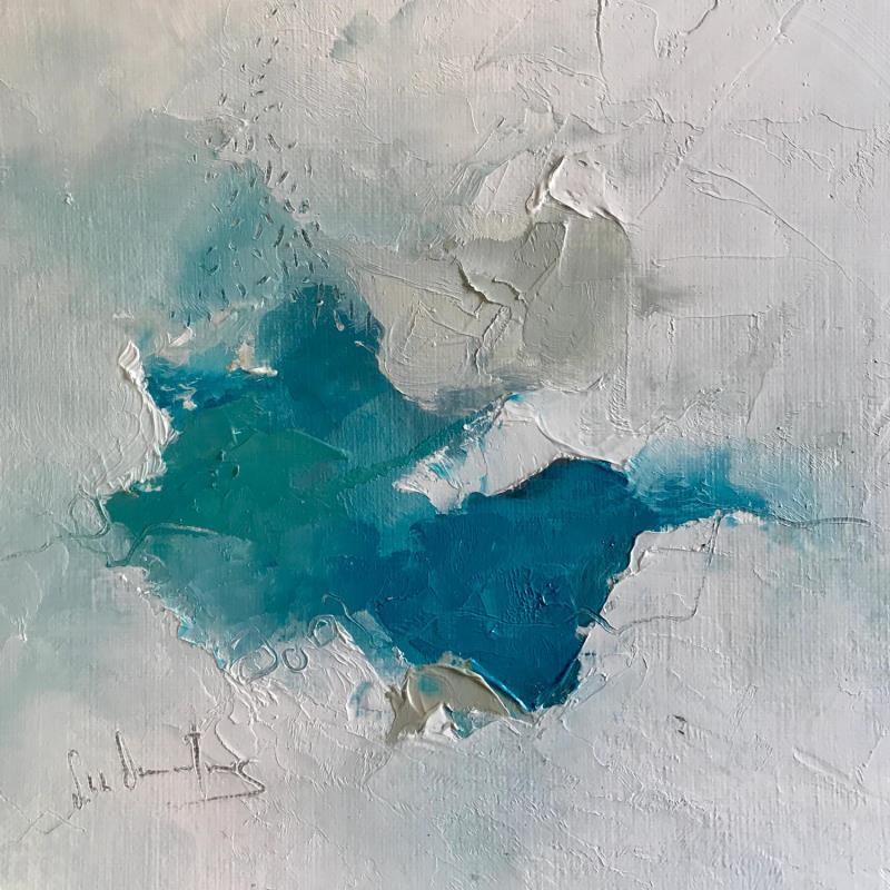 Painting Quand, le matin by Dumontier Nathalie | Painting Abstract Minimalist Oil