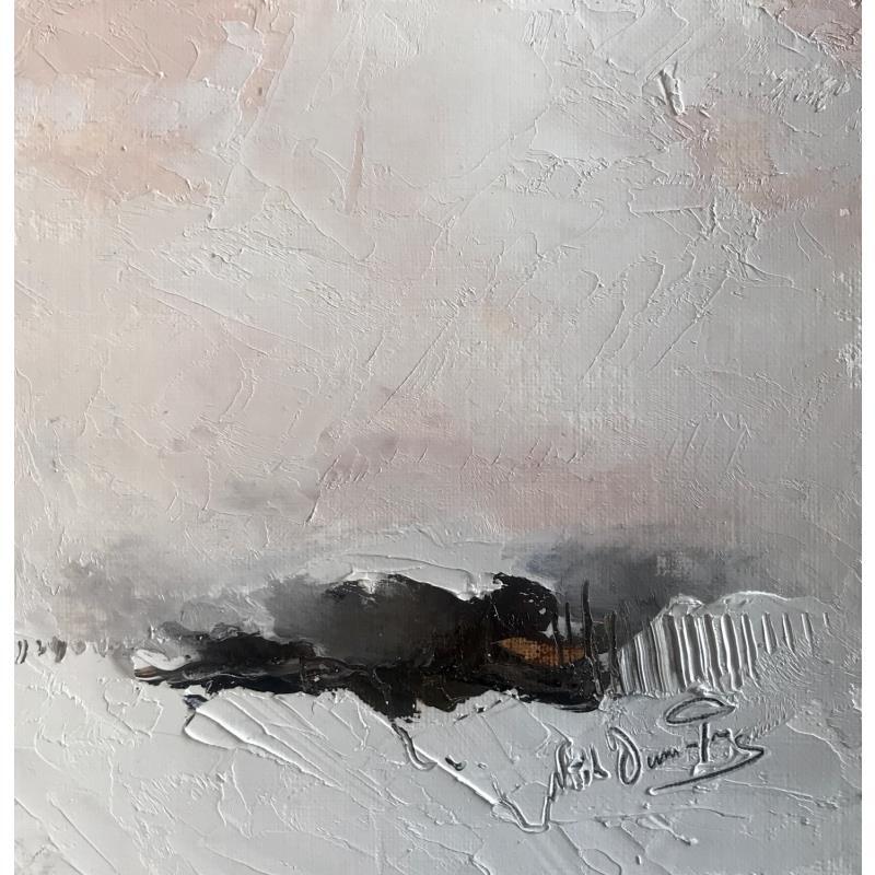 Painting Ce ciel si doux m’apaise by Dumontier Nathalie | Painting Abstract Minimalist Oil
