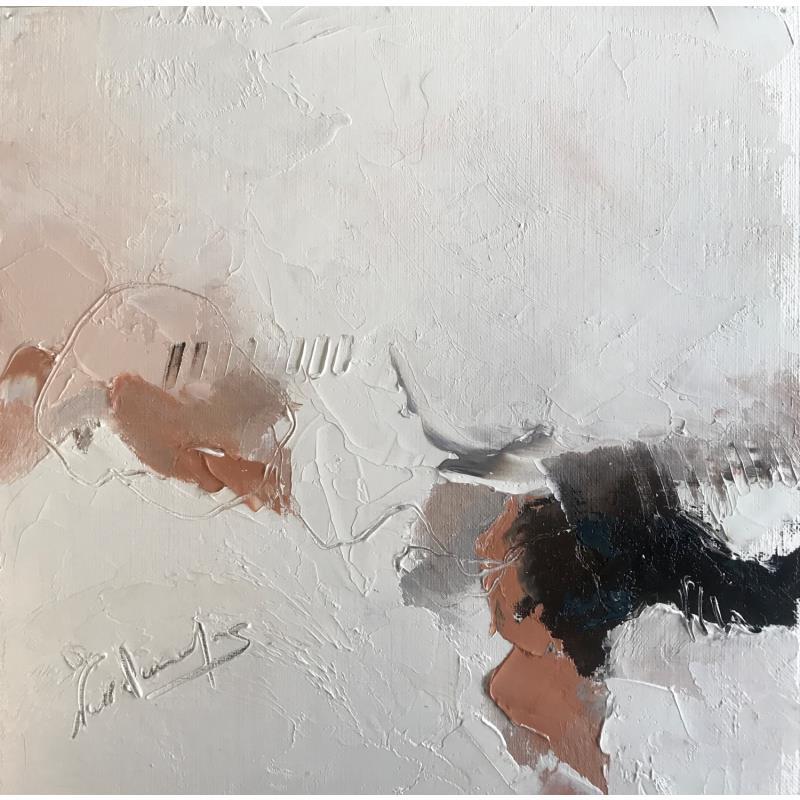 Painting Longtemps dans ma mémoire by Dumontier Nathalie | Painting Abstract Minimalist Oil