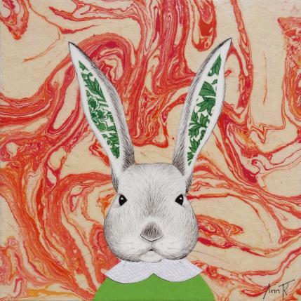 Painting Oscar by Ann R | Painting Naive art Ink, Paper Animals, Pop icons, Portrait