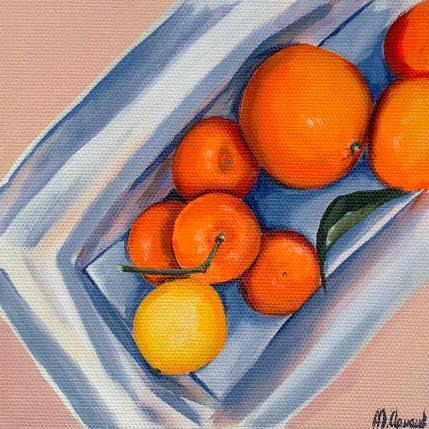 Painting ORANGES by Clavaud Morgane | Painting Figurative Acrylic Life style, Pop icons, Society, Still-life