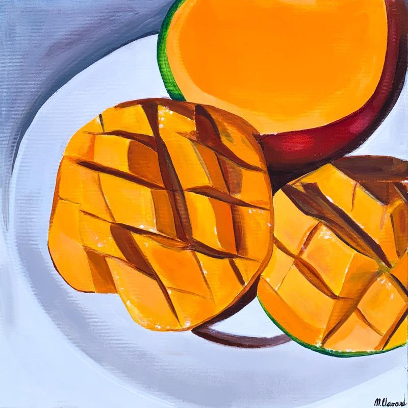 Painting MANGO by Clavaud Morgane | Painting Figurative Landscapes Life style Still-life Acrylic