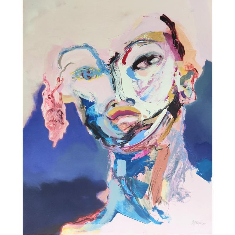 Peinture La rêveuse  par Cressanne | Tableau Figuratif Nu Acrylique