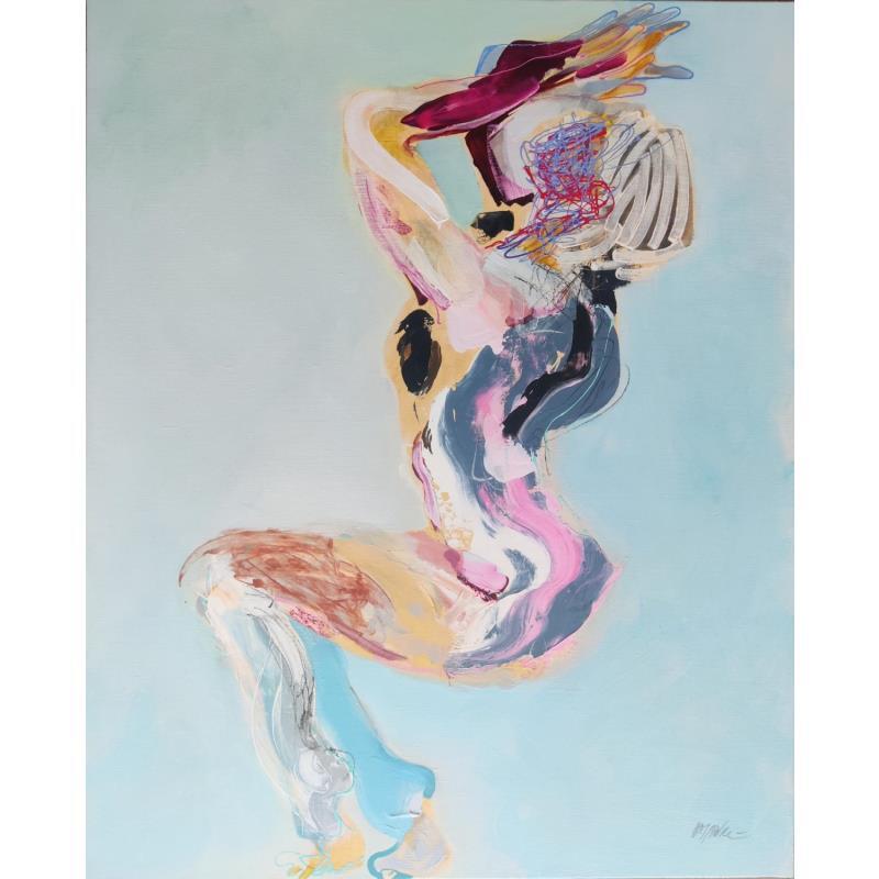 Peinture Bisou, bisou  par Cressanne | Tableau Figuratif Nu Acrylique