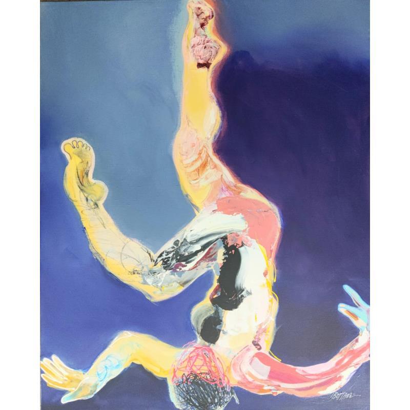 Peinture Le chassé croisé droit  par Cressanne | Tableau Figuratif Nu