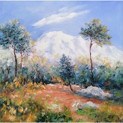 Pintura la sainte victoire le tholonet por Lyn | Pintura Figurativo Aceite Paisajes