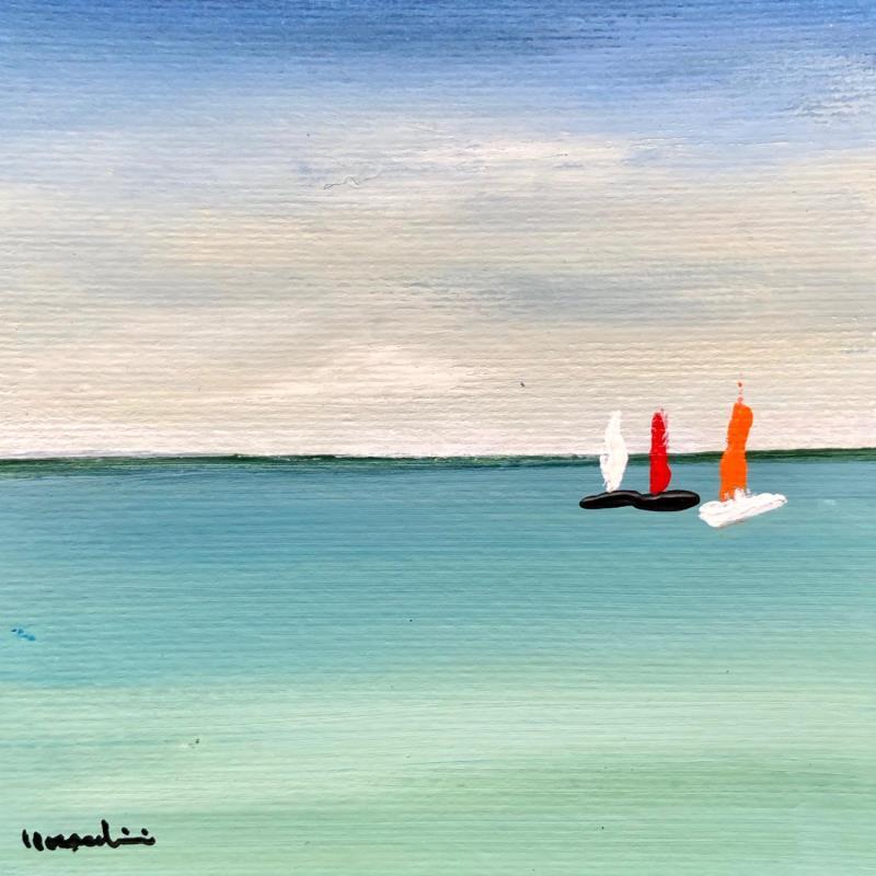 Peinture M546 par Moracchini Laurence | Tableau Figuratif Marine Acrylique