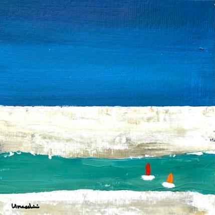 Painting M564 by Moracchini Laurence | Painting Figurative Acrylic Marine