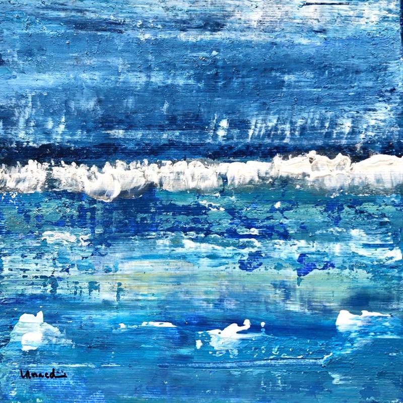 Peinture D423 par Moracchini Laurence | Tableau Abstrait Marine Acrylique
