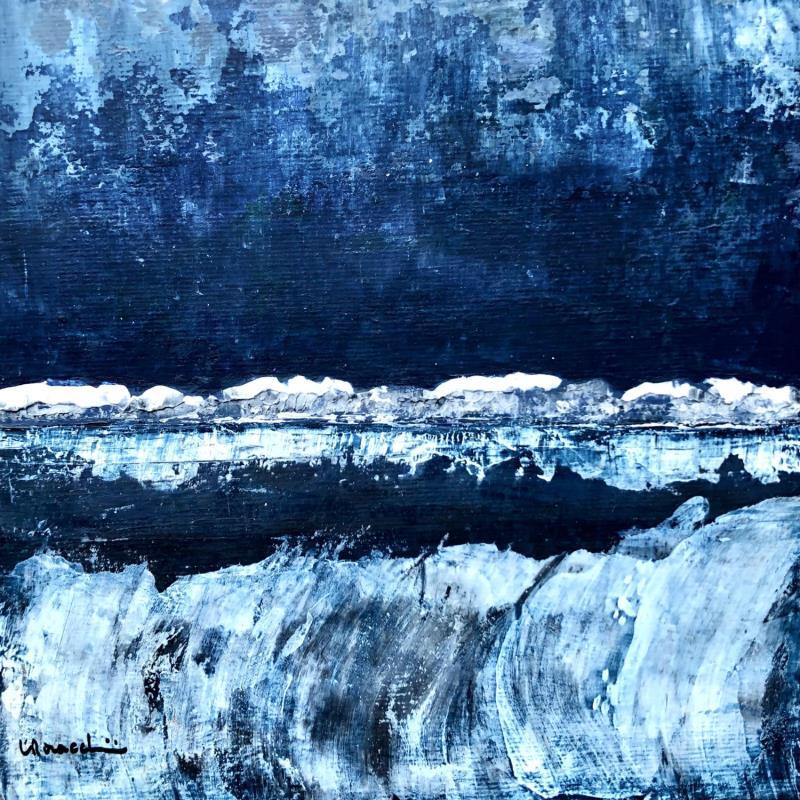 Pintura D424 por Moracchini Laurence | Pintura Abstracto Marine Acrílico