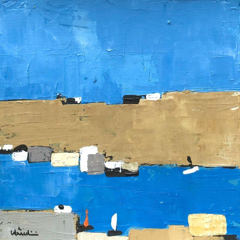 Peinture D431 par Moracchini Laurence | Tableau Abstrait Marine Acrylique