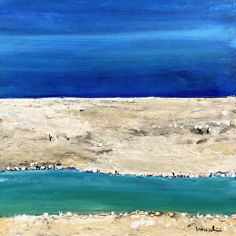 Gemälde V448 von Moracchini Laurence | Gemälde Figurativ Marine Acryl