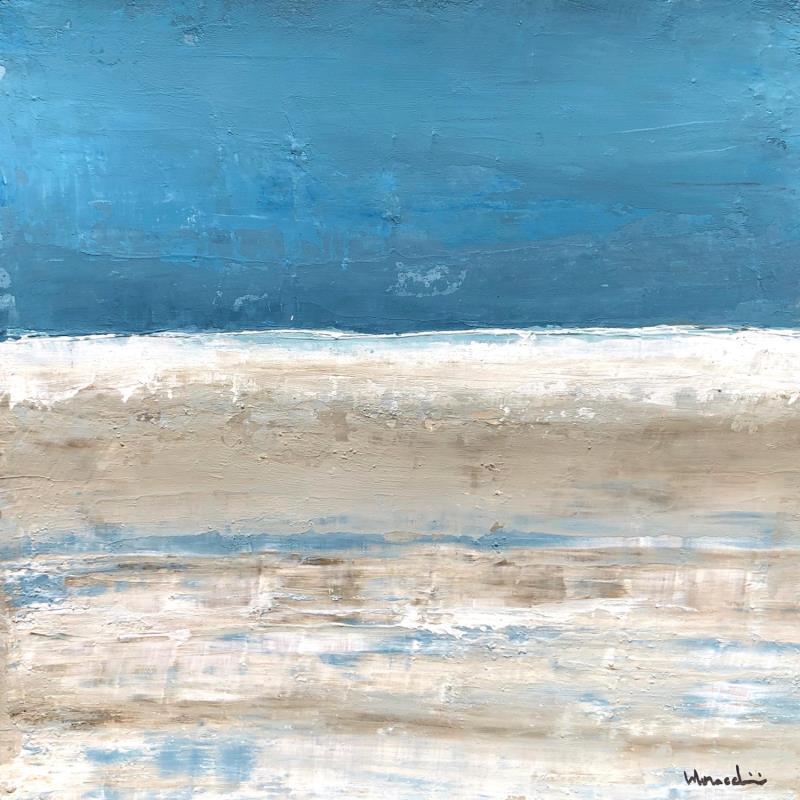 Gemälde V455 von Moracchini Laurence | Gemälde Abstrakt Marine Acryl