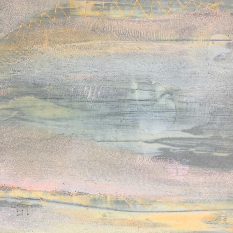 Peinture Ether n°1 (orange) par Settimia Taroux | Tableau Abstrait Minimaliste