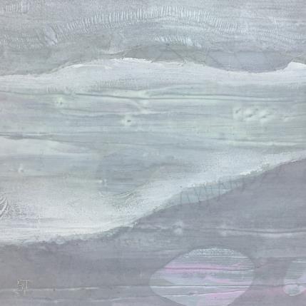 Peinture Empyrée n°1 (argent) par Settimia Taroux | Tableau Abstrait minimaliste