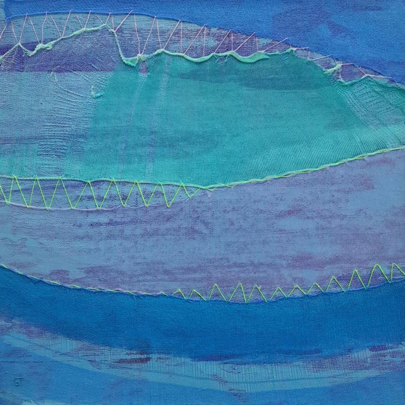 Peinture Azur n°1 par Settimia Taroux | Tableau Abstrait Minimaliste