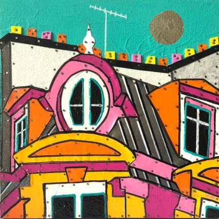 Painting Le printemps est là by Lovisa | Painting Pop-art Wood