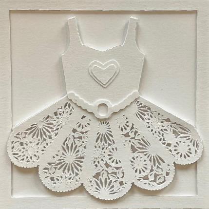 Peinture Tutu four par Ryder Susan | Tableau Matiérisme Collage, Papier Minimaliste, Mode, Musique