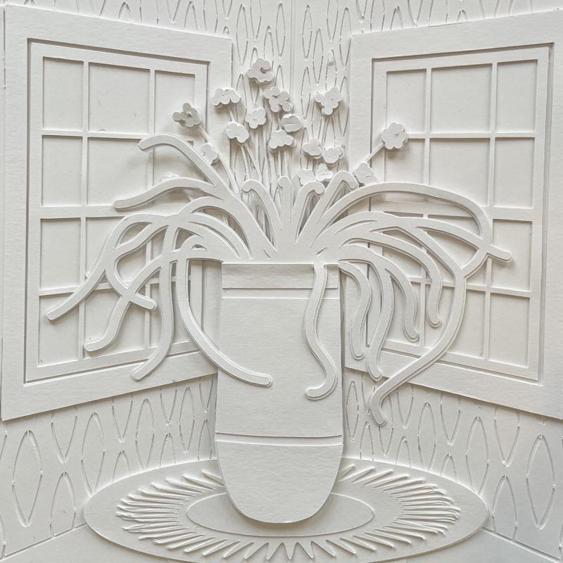 Painting sweet little flowers  by Ryder Susan | Painting Subject matter Still-life Gluing Paper