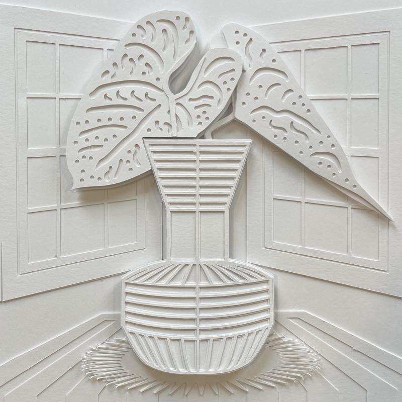 Pintura Favorite ferns por Ryder Susan | Pintura Tema Naturalezas muertas Minimalista Collage