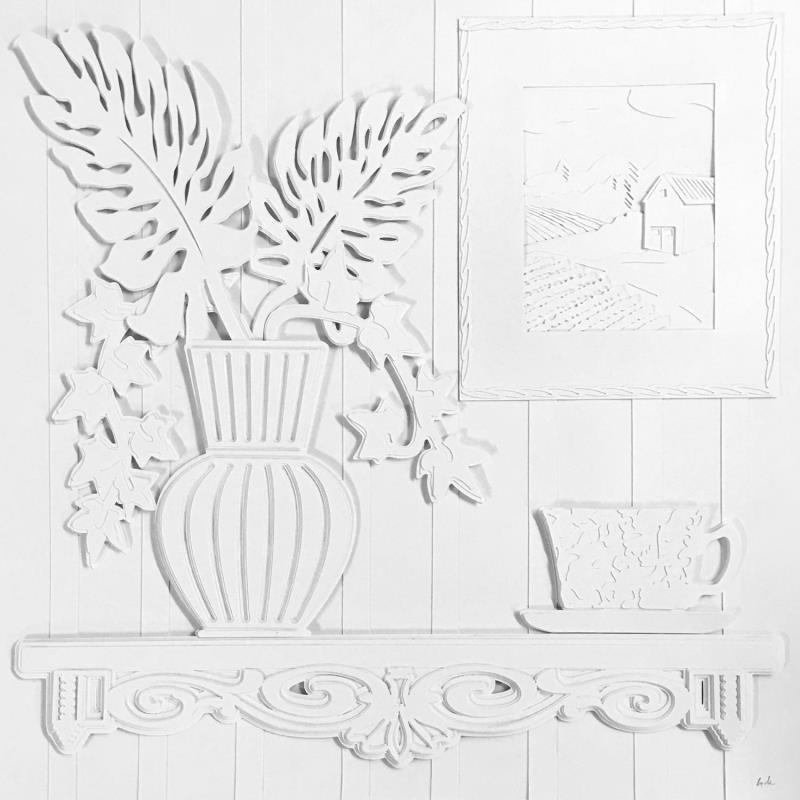 Gemälde Where's my tea von Ryder Susan | Gemälde Materialismus Stillleben Papier