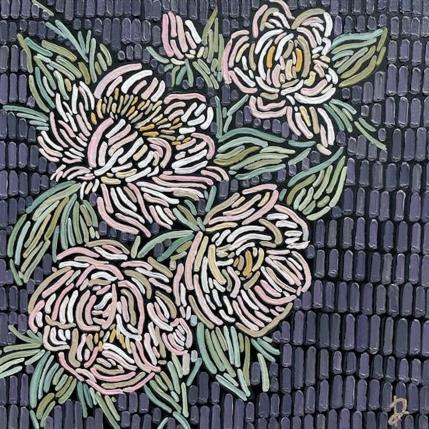 Pintura Camellias por Dmitrieva Daria | Pintura Abstracto Acrílico Naturaleza