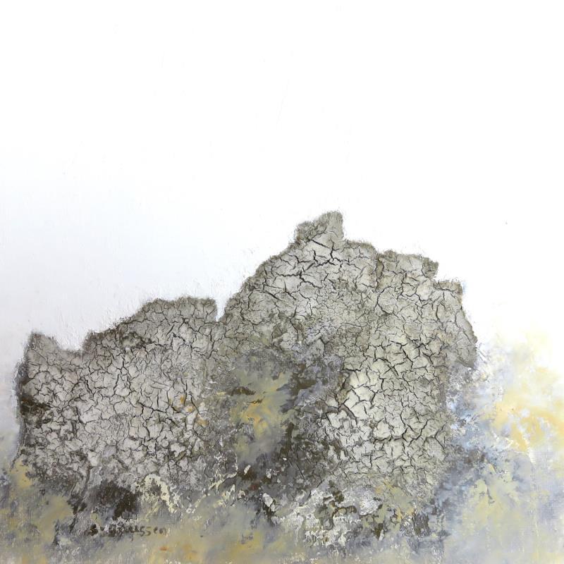 Peinture Brumes matinales par Gaussen Sylvie | Tableau Abstrait Paysages Nature Huile
