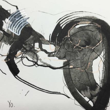 Painting Le tourbillon by YO | Painting Figurative Ink Nude