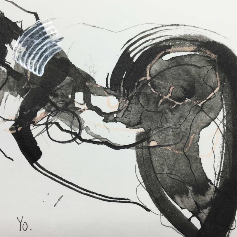 Peinture Le tourbillon par YO | Tableau Figuratif Nu Encre