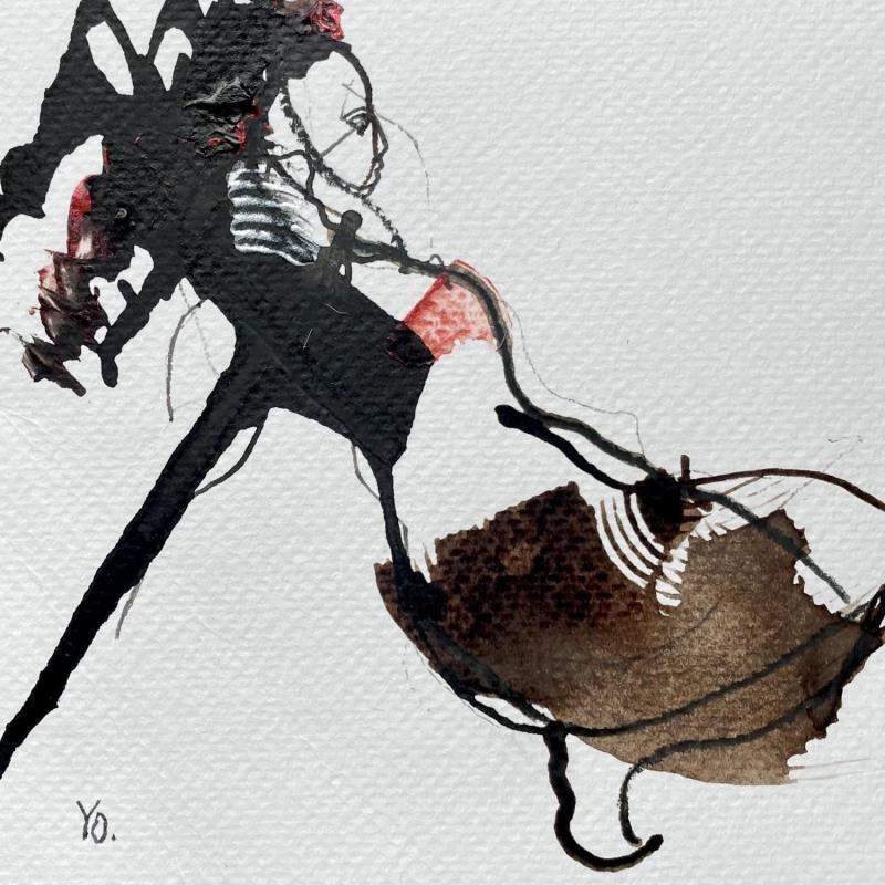 Painting Notre équilibre by YO | Painting Figurative Nude Ink