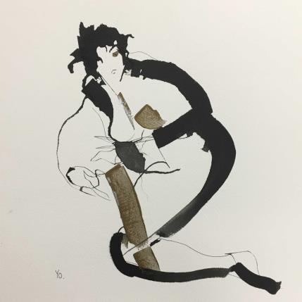 Peinture Reviens moi par YO | Tableau Figuratif Encre Nu