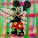Peinture Body Surf Mickey par Kikayou | Tableau Pop-art Icones Pop Graffiti
