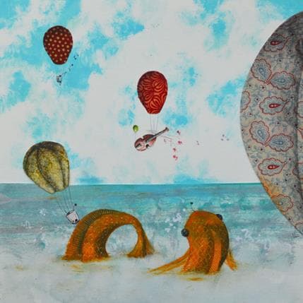 Gemälde Musique sans frontières von Nai | Gemälde Surrealismus