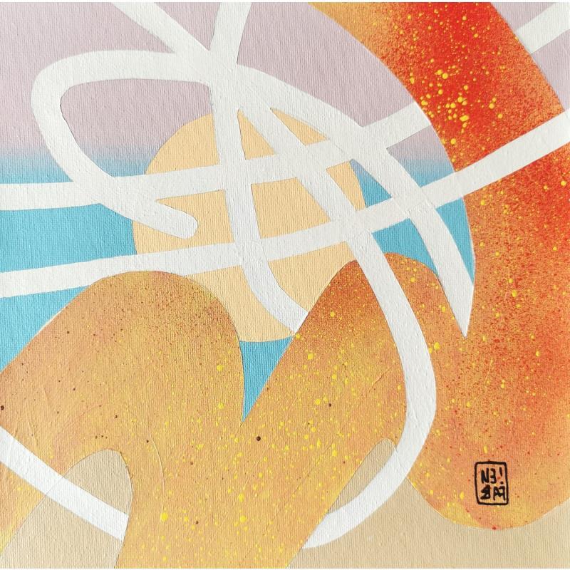 Peinture Red  hills par Neibaf | Tableau Abstrait Paysages Graffiti Acrylique