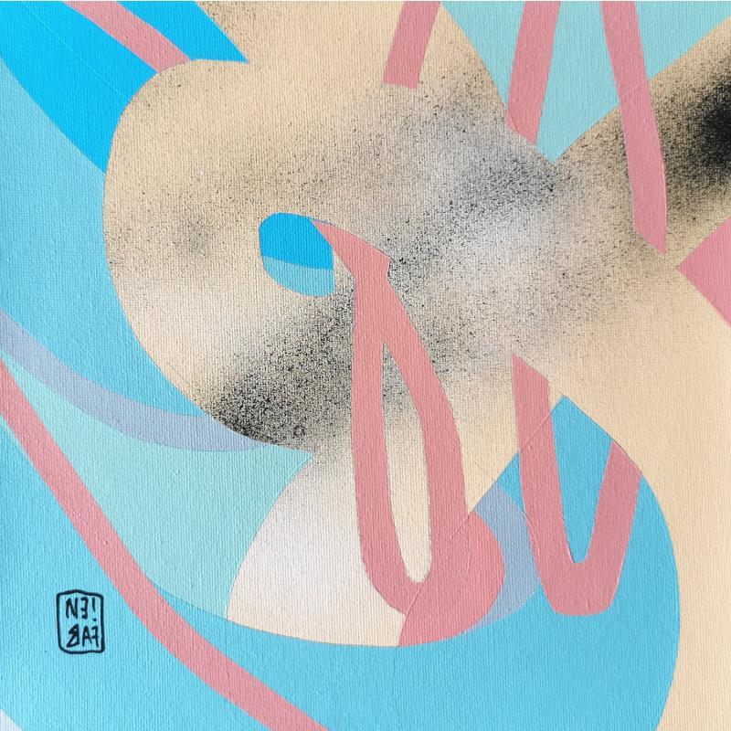 Peinture Ochre river par Neibaf | Tableau Abstrait Paysages Graffiti Acrylique