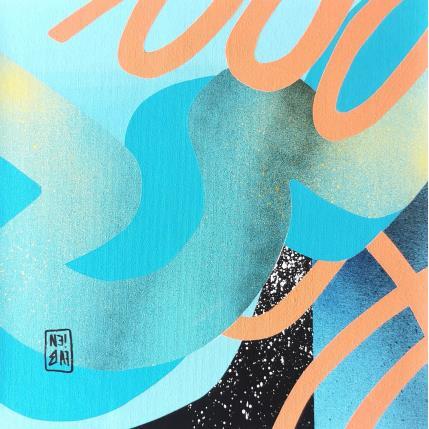 Peinture Aurore par Neibaf | Tableau Abstrait Acrylique, Graffiti Paysages