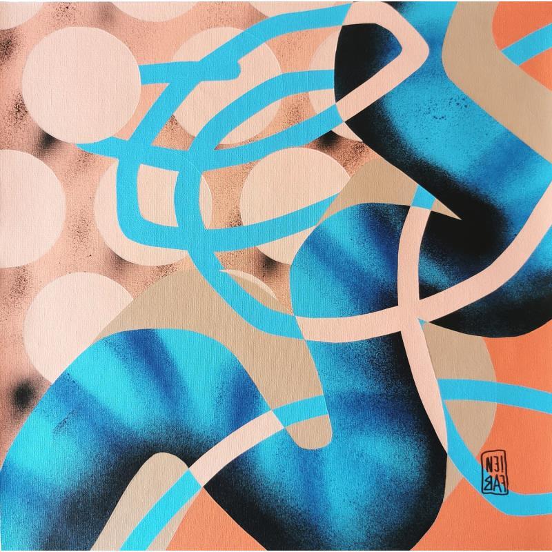 Peinture Quetzal par Neibaf | Tableau Abstrait Paysages Graffiti Acrylique