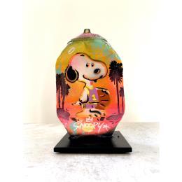 Sculpture Snoopy-basket ball par Lemoine Mael | Sculpture Pop-art Graffiti