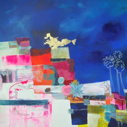 Peinture Doux rêves par Lau Blou | Tableau Abstrait Acrylique