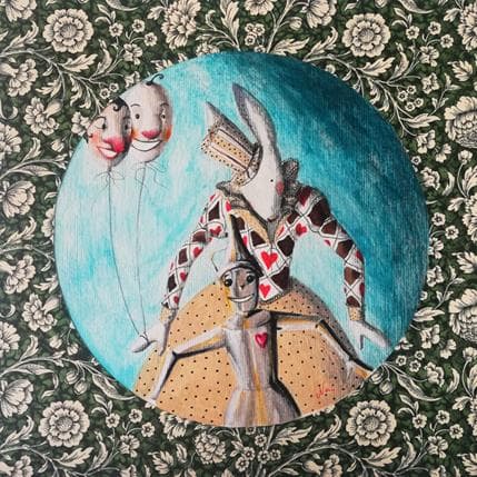 Painting questione di cuore by Nai | Painting Naive art Acrylic Life style