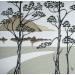Painting Arbres magiques by Jovys Laurence  | Painting Subject matter Landscapes Marine Minimalist Sand