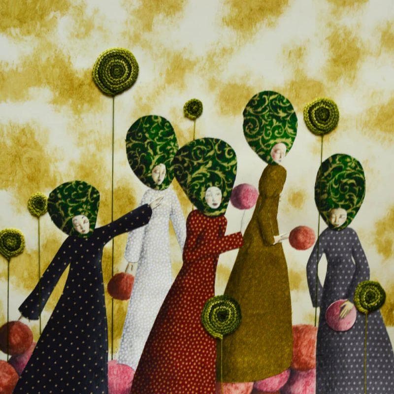 Painting Coltivare la speranza by Nai | Painting Surrealism